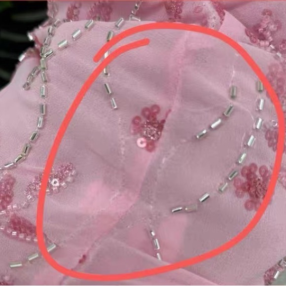 NWT Pepper Mayo Peppermayo Vietta Pink Sequin Cami Mini Dress size 10 - Picture 7 of 7